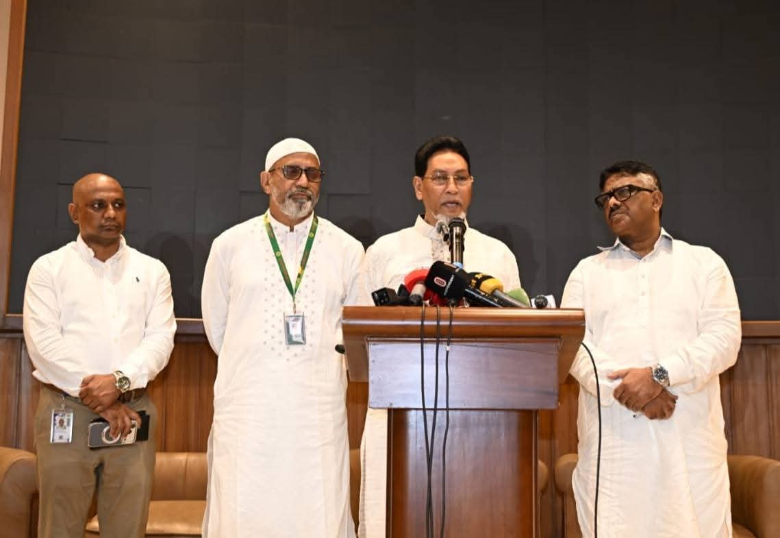 চিফ হুইপের ব্রিফিং।  ছবি : জাতীয় সংসদ 